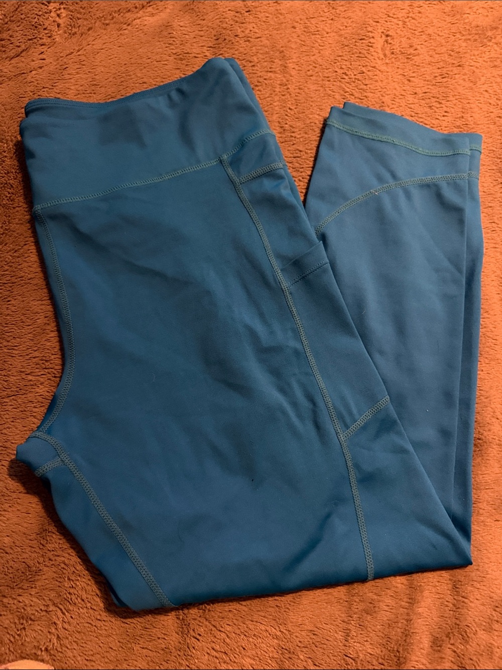 ZYIA Teal Performance Cropped Leggings